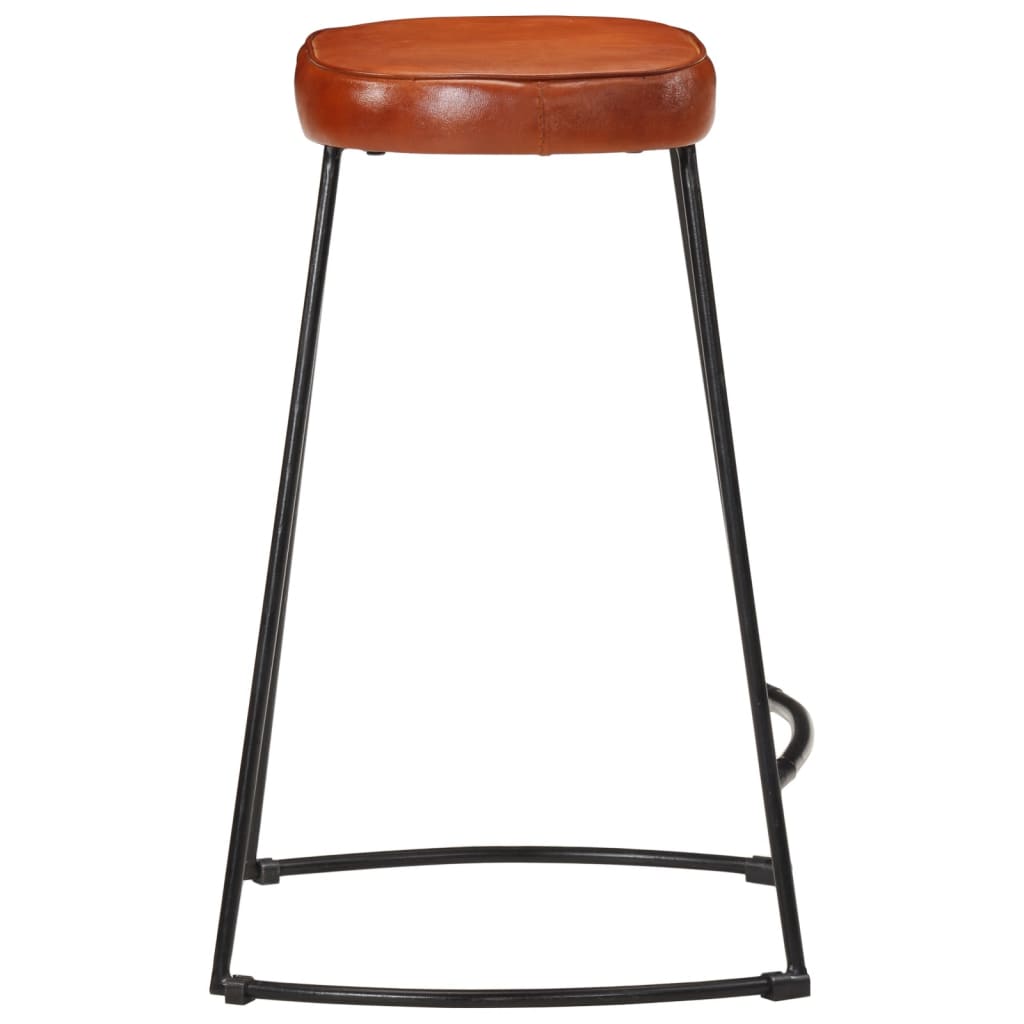 Taburetes De Bar 2 Uds Marrón Oscuro 41x29x62 Cm_2