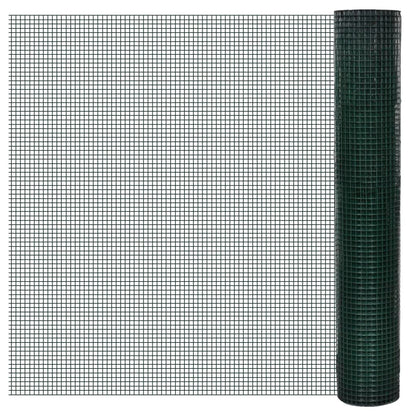 Alambrada Gallinero Galvanizada Recubrimiento Pvc Verde 25x1 M / Vetonek_3