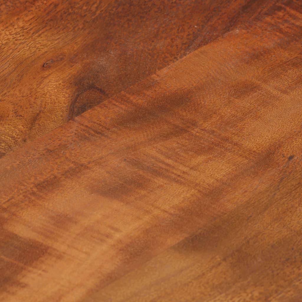 Mesa Auxiliar Madera Acacia Y Hierro Fundido Marrón 45x35x49 Cm_4