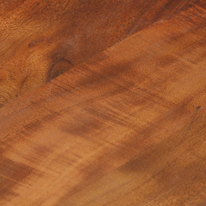 Mesa Auxiliar Madera Acacia Y Hierro Fundido Marrón 45x35x49 Cm_4