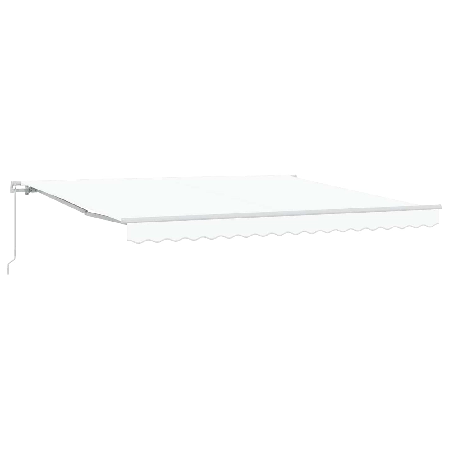 Toldo Retráctil Blanco 400 X 300 Cm Poliéster Y Aluminio_1
