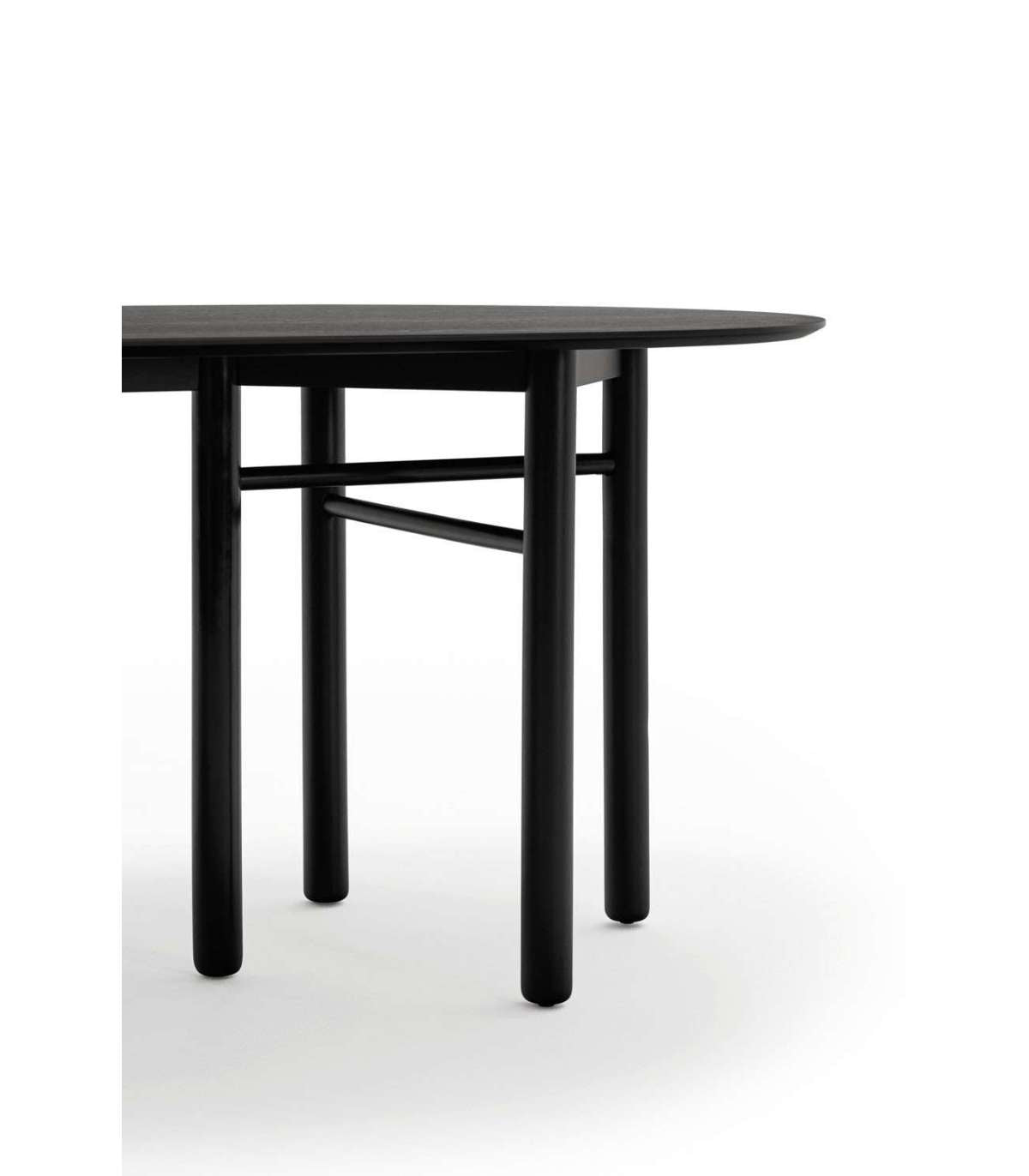 Mesa Ovalada Para Cocina O Comedor Modelo Junco Acabado Negro, 100cm(ancho) 75cm(alto) 200_2