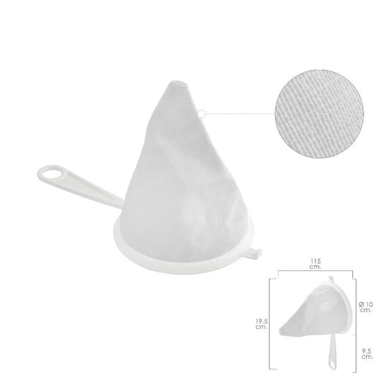 Colador Tela Franela Armazón De Plastico Ø 10 Cm._0