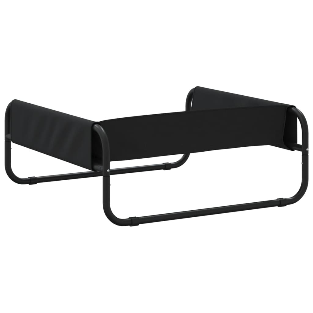 Cama Elevada Para Perros Tela Oxford Y Acero Gris Antracita / Vetonek_3