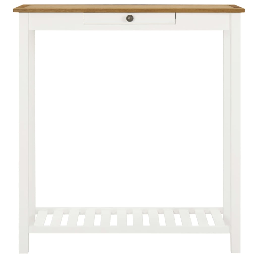 Mesa Alta De Bar De Madera Maciza De Roble 100x40x110 Cm_1