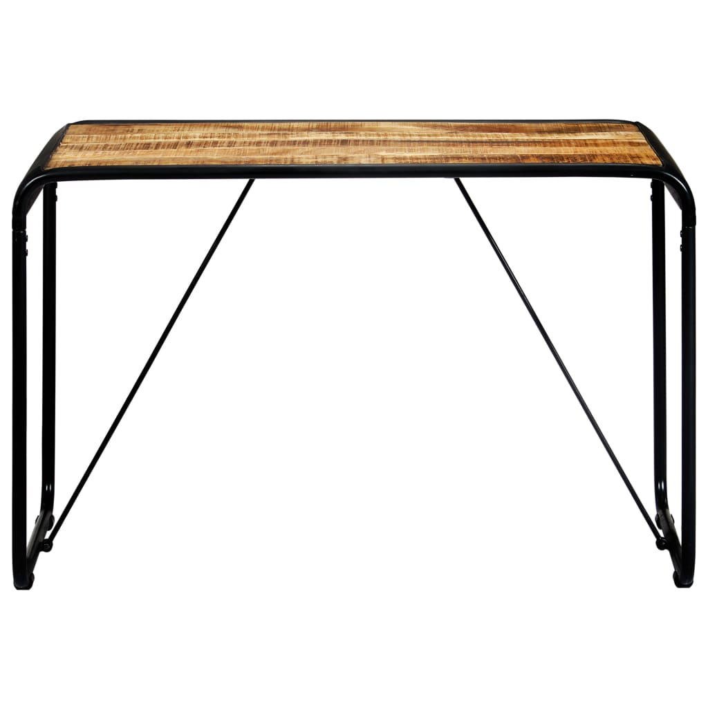 Mesa De Comedor Madera Maciza De Mango Rugosa 118x60x76 Cm_0