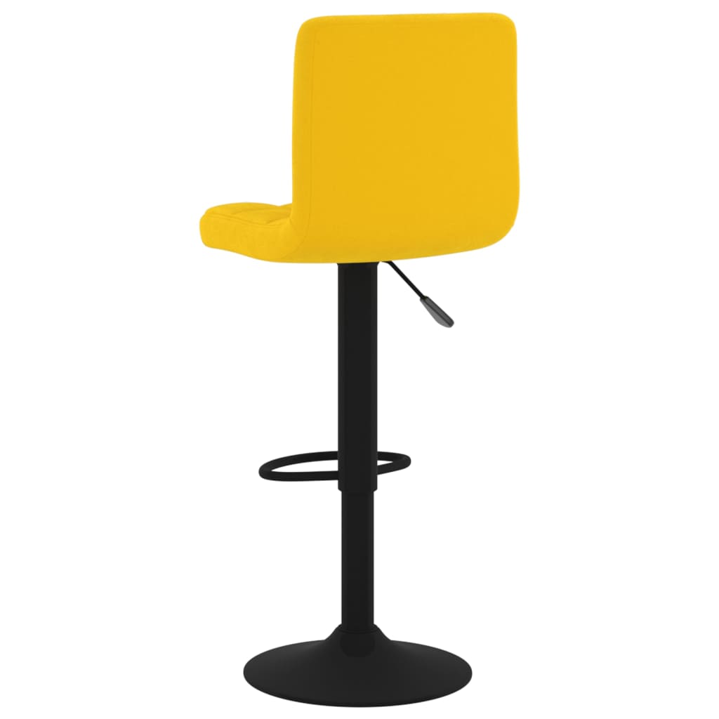Taburete De Bar De Terciopelo Amarillo Mostaza_3