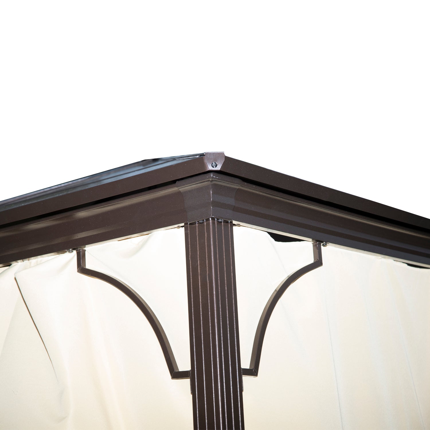 Outsunny Carpa Cenador Para Jardín Estable Anti-uv Techo 4 Paravientos_4