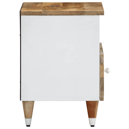 Mesitas De Noche 2 Uds Madera Maciza De Mango 40x33x46 Cm_3