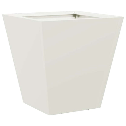 Jardinera Hexagonal Acero Blanca 30x30x30 Cm_5
