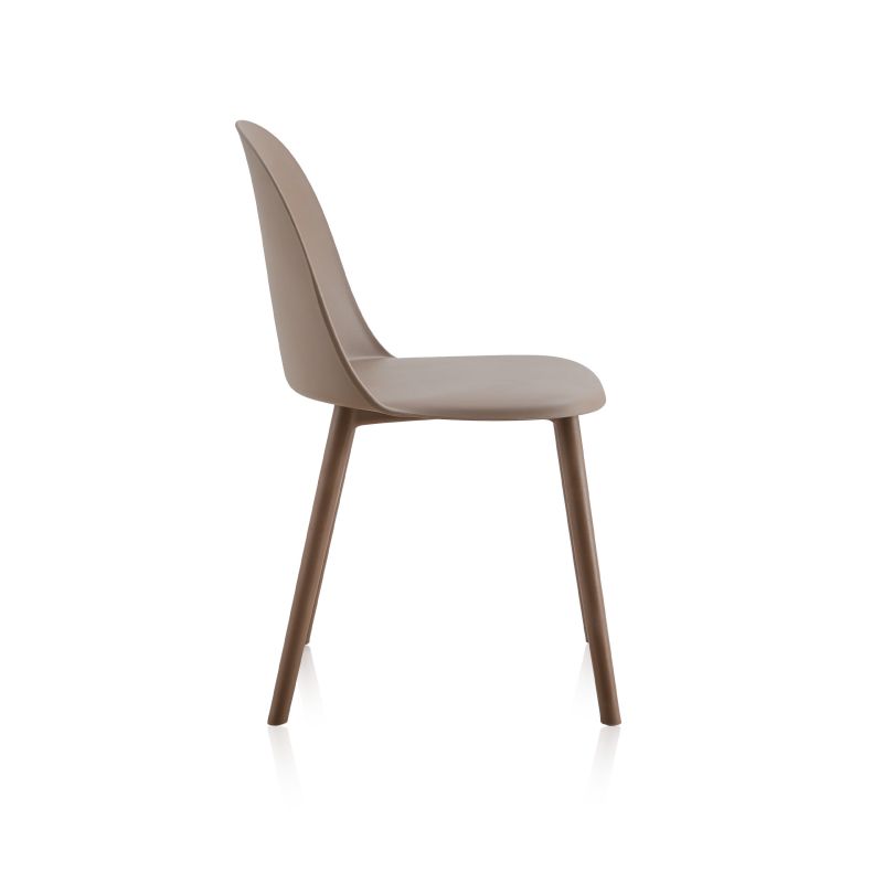 Pack 4 Sillas De Comedor Sabra Polipropileno, Taupé, 48 X 80,5 X 45_4