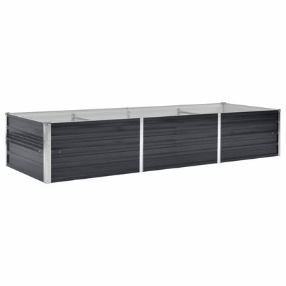 Arriate De Acero Galvanizado Gris Antracita 240x80x45 Cm_0