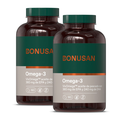 Pack 2x Omega-3 Bonusan 180 cápsulas