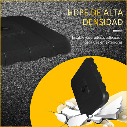 Outsunny Base De Sombrilla De 4 Piezas Rellenable De Agua 90 Kg O Arena 130 Kg_5