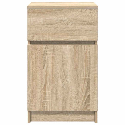 Mesilla De Noche Roble Sonoma 39x35x65 Cm Madera De Ingeniería_4