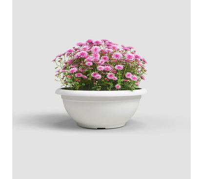 Artevasi Macetero Blanco Plástico Reciclado Venezia 40 Cm