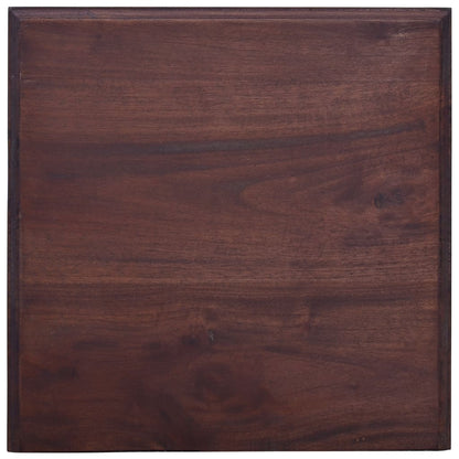 Mesita De Noche Madera Maciza De Caoba Marrón Clásico_3