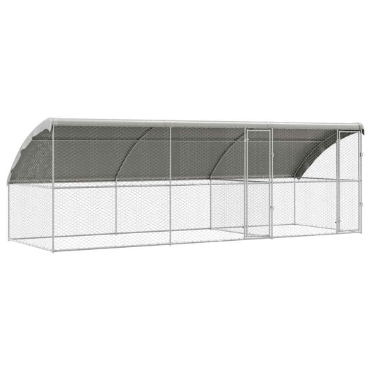 Refugio Para Perros 3 Pcs Plateado 6 X 2 X 2 M_0