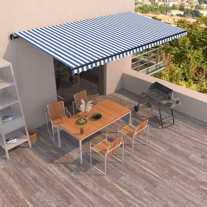 Toldo Retráctil Manual Azul Y Blanco 600x350 Cm_1
