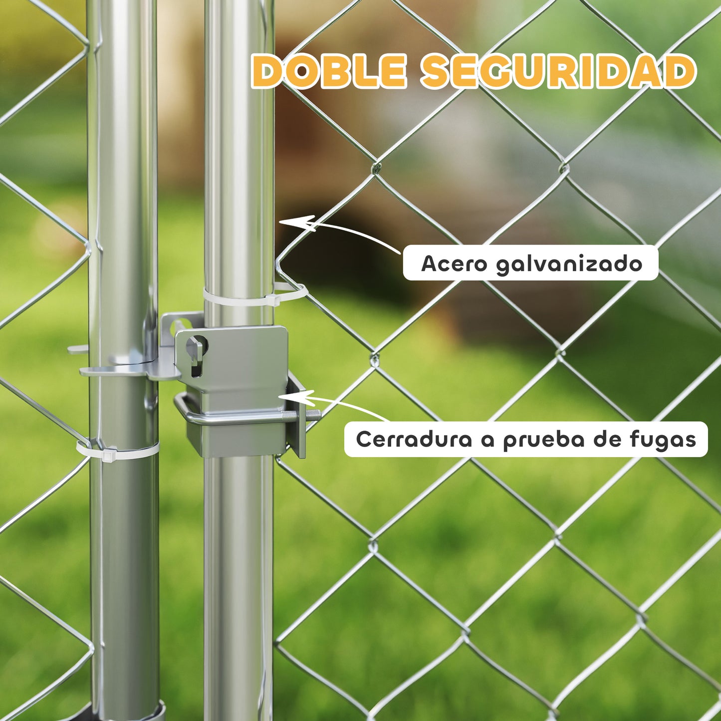 Pawhut Perrera De Exterior Con Techo 2x2x1_4