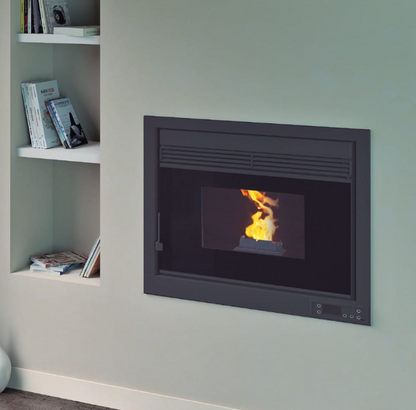 BRICOSOL Insertable de pellets aire FM Modelo IP-170 K Interior en Vermiculita, Cristal Serigrafiado_1