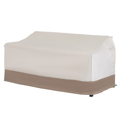 Funda Protectora Para Banco Outsunny Beige Y Café 152x87x79 Cm_4