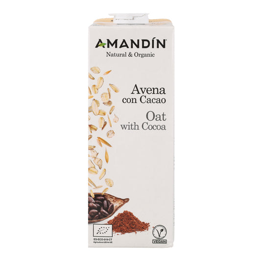 Bebida de Avena Con Cacao Bio Amandin 1L