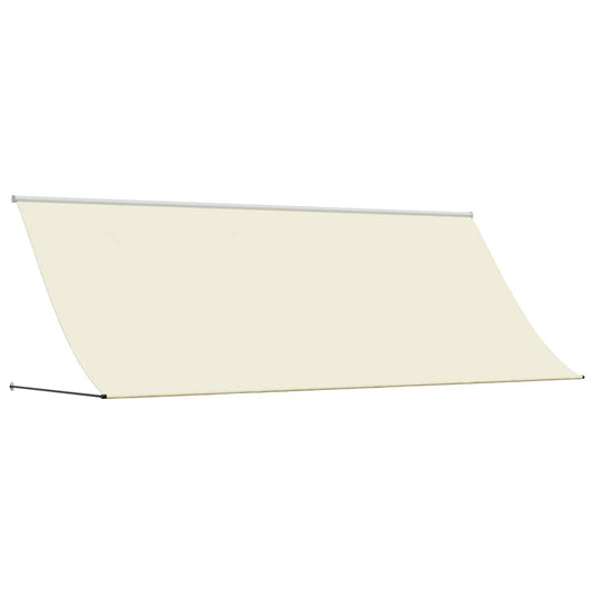 Toldo Retráctil De Tela Y Acero Crema 350x150 Cm_0