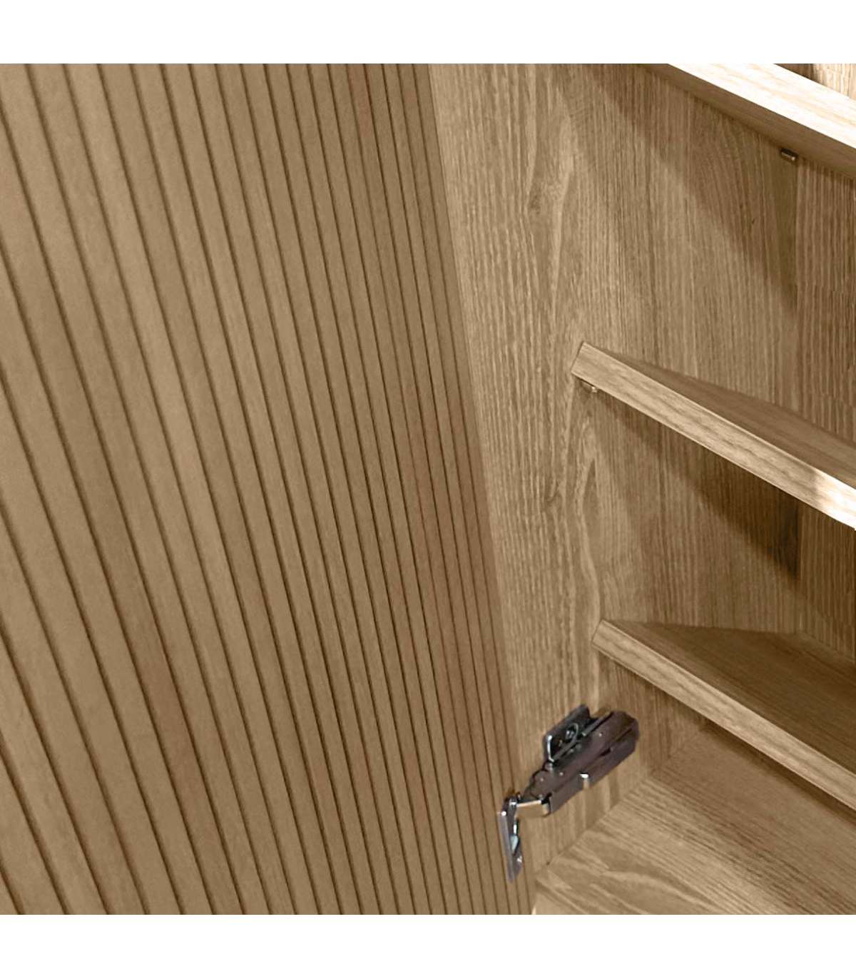 Zapatero 2 Puertas Modelo 513 Acabado Roble Vallado, 90x90x27 (alto X Ancho X Fondo)_3