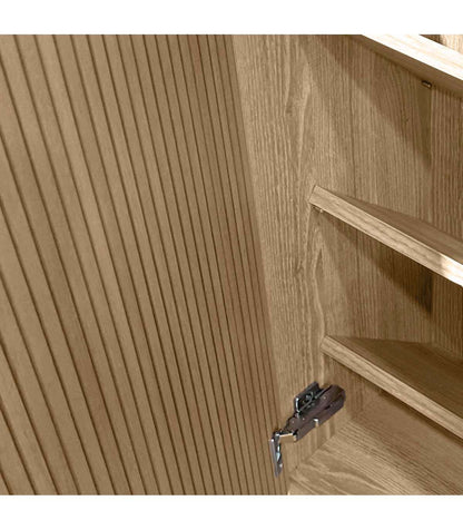Zapatero 2 Puertas Modelo 513 Acabado Roble Vallado, 90x90x27 (alto X Ancho X Fondo)_3
