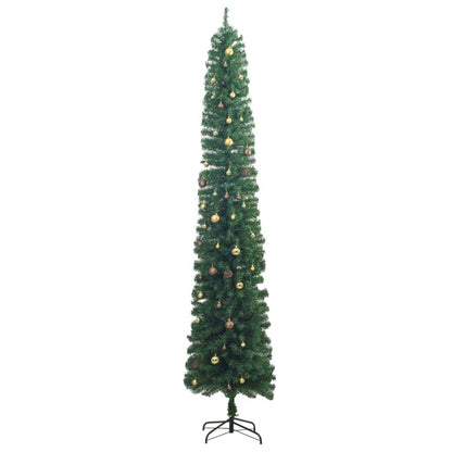 Vidaxl Árbol De Navidad Estrecho Con 300 Led Y Bolas 270 Cm_3