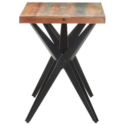 Mesa De Comedor Madera Maciza Reciclada 120x60x76 Cm_1