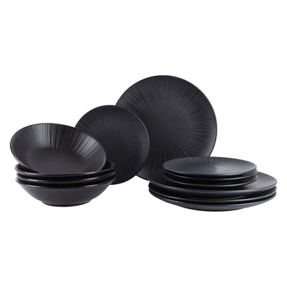 Vajilla 12pzs Plato Llano 26cm Plato Hondo 20cm Plato De Postre 19cm Moods San Ignacio_0