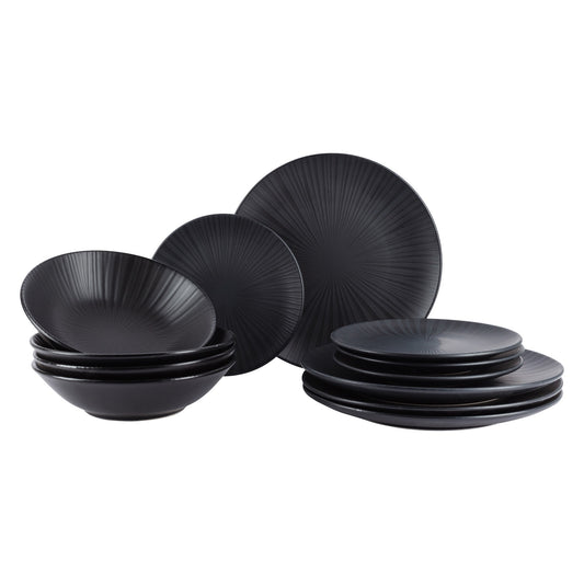 Vajilla 12pzs Plato Llano 26cm Plato Hondo 20cm Plato De Postre 19cm Moods San Ignacio_0