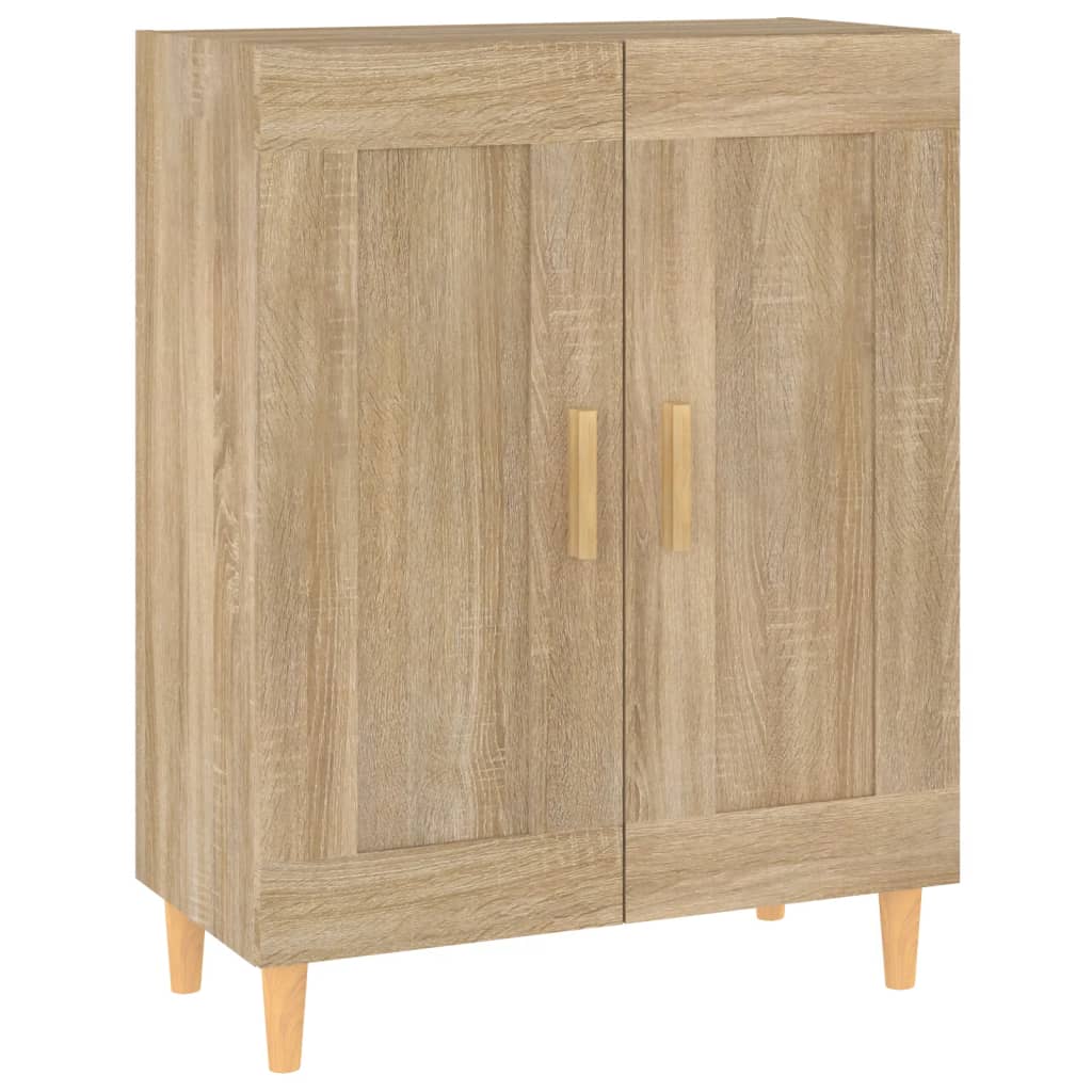 Aparador De Madera Contrachapada Roble Sonoma 69,5x34x90 Cm / Vetonek_0