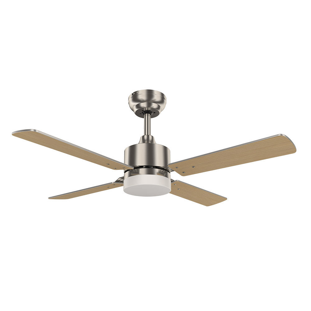 Ventilador 18w Dc Hupe Niquel 4 Asp.6 Vel.107d Remoto,memoria Y Temp.3000-4000-6000k_1
