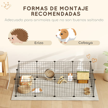 Pawhut Valla Metálica Para Mascotas Con 12 Paneles Parque Metálico Para Mascotas_5