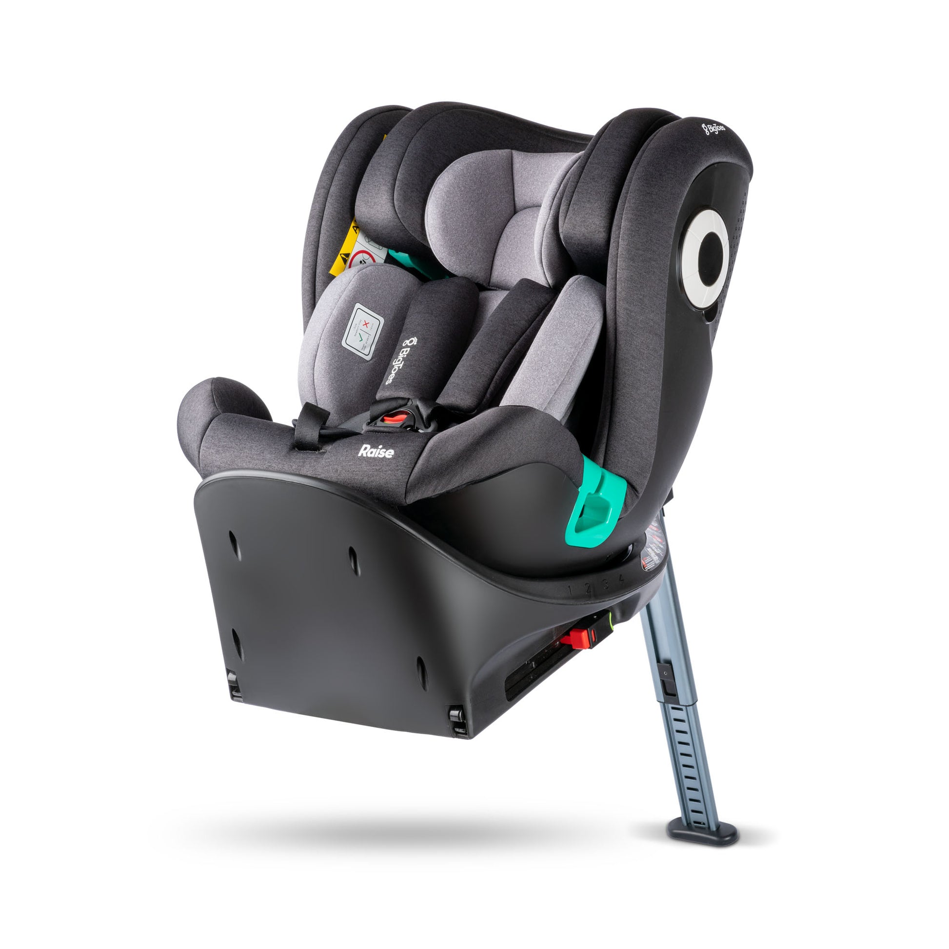 Silla De Coche Para Bebé Bigtoes Raise I-size 40-150 Cm Grey Payne_0