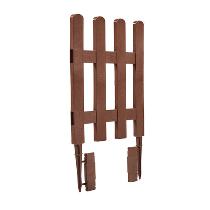 Pack 5 Mini Vallas Clickfence Lop Marrón - Ecológicas Y Versátiles 0,35x0,55x0,02 M / Multicolor_0