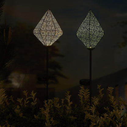 Luxform Lámpara Solar Led De Jardín Tyana Varilla Oriental Rosa_3
