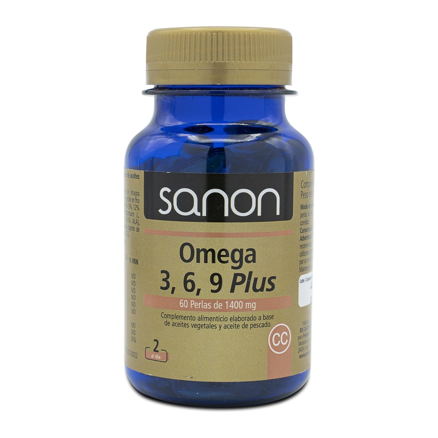 Omega 3,6,9 plus SANON 60 perlas 1400 mg