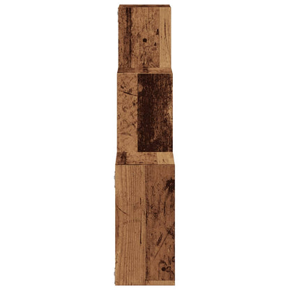 Estante Pared De Cubo Madera Ingeniería Envejecida 68x15x68cm / Vetonek_0