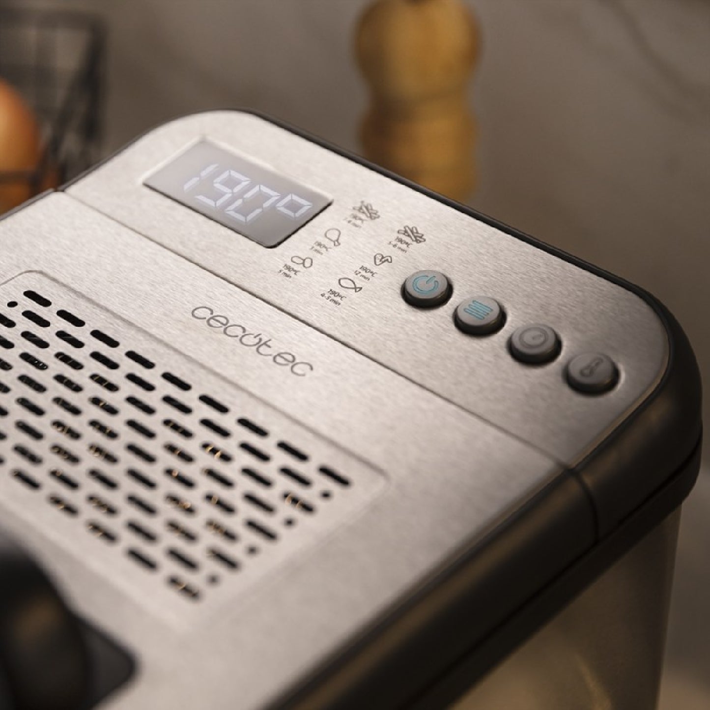 Freidora De Aceite Digital De 4,2 Litros Cleanfry Luxury 4000. 3270 W, Acero Inoxidable, 5 Programas Preestablecidos, Filtro Oilcleaner, Tapa Con Ve_2