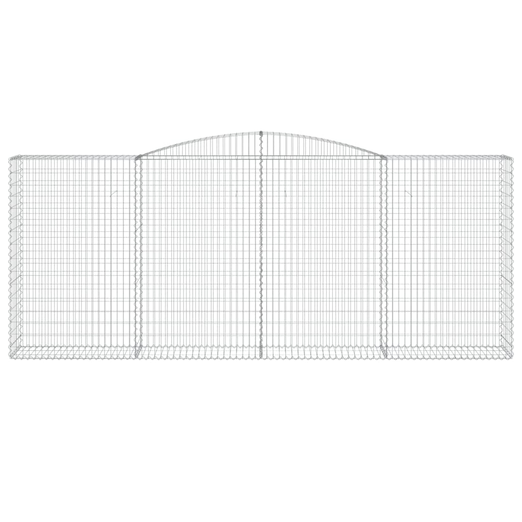 Cestas De Gaviones 2 Uds Forma De Arco Hierro 400x50x160/180 Cm_3
