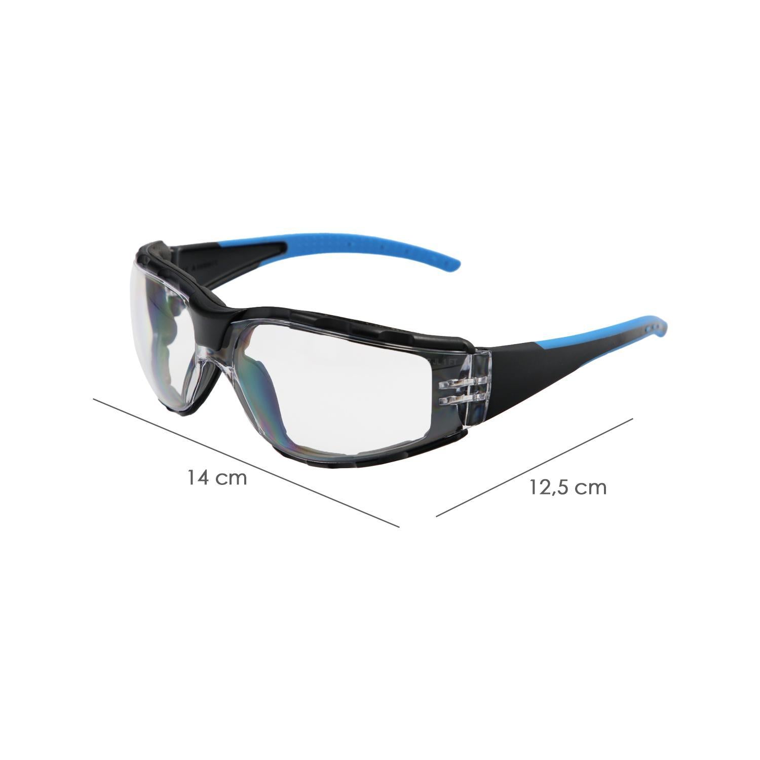Gafas De Seguridad Acolchadas Cristales Transparentes Con Patillas Engomadas En/166