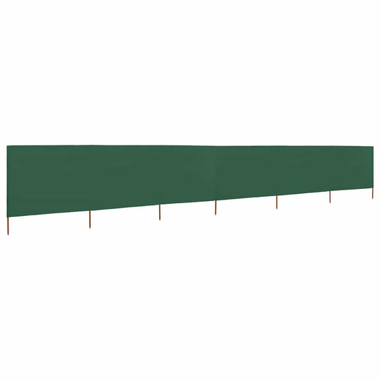 Vidaxl Paravientos De Playa De 6 Paneles De Tela 800x80 Cm Verde_0
