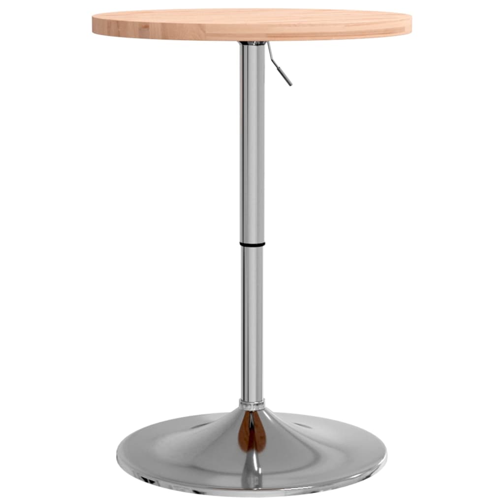 Mesa Alta De Madera Maciza De Haya Ø50x90,5 Cm_0