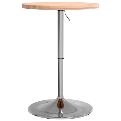 Mesa Alta De Madera Maciza De Haya Ø50x90,5 Cm_0