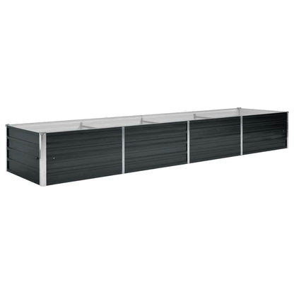 Arriate De Acero Galvanizado Gris Antracita 320x80x45 Cm_0