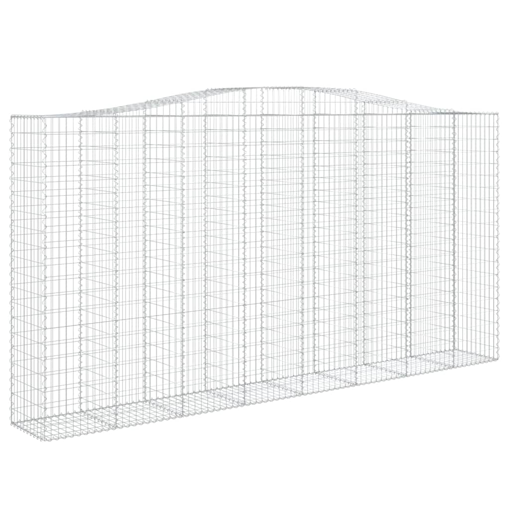 Cestas De Gaviones 2 Uds Forma De Arco Hierro 400x50x200/220 Cm_2
